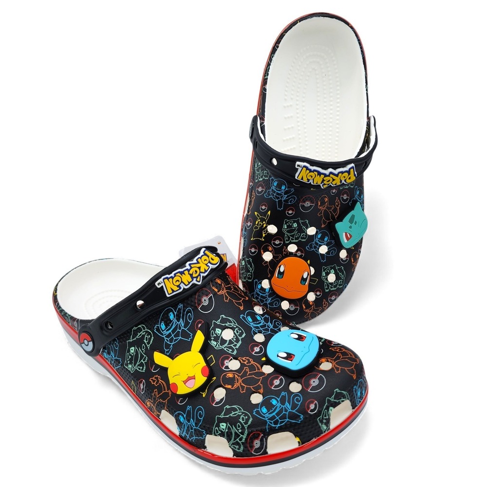 Crocs x‎ Pokemon Pokemon Starters Classic Clog Mens Size 11 with Charms NEW
